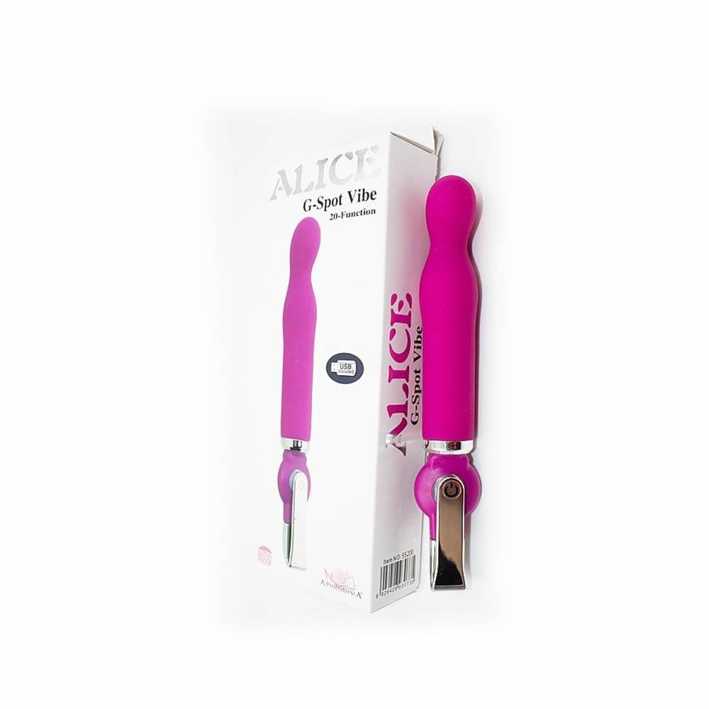 Vibrador Recarregável Ponto G com 20 Modos de Vibração - ALICE G-SPOT VIBE - VB041 - MimoSexy