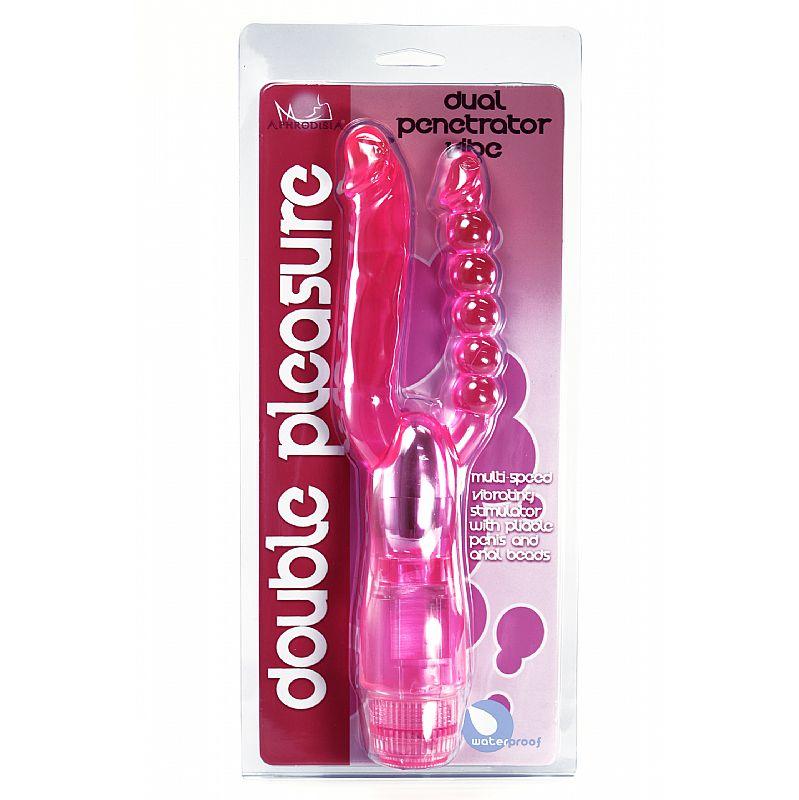 Vibrador Cristal Duplo Prazer - Dupla Penetração