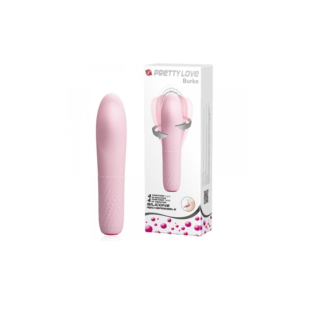 Mini Vibrador Rotativo com 4 Modos de Vibração e 4 Modos de Rotação - PRETTY LOVE BURKE