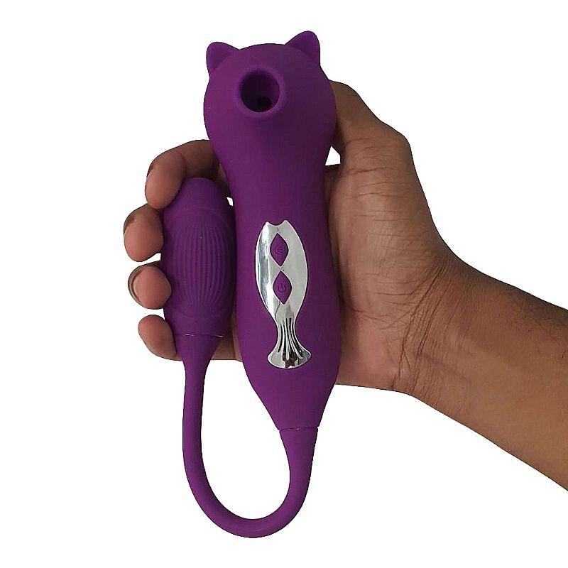 Vibrador de Ponto G e Clitóris com Pulsação - MimoSexy