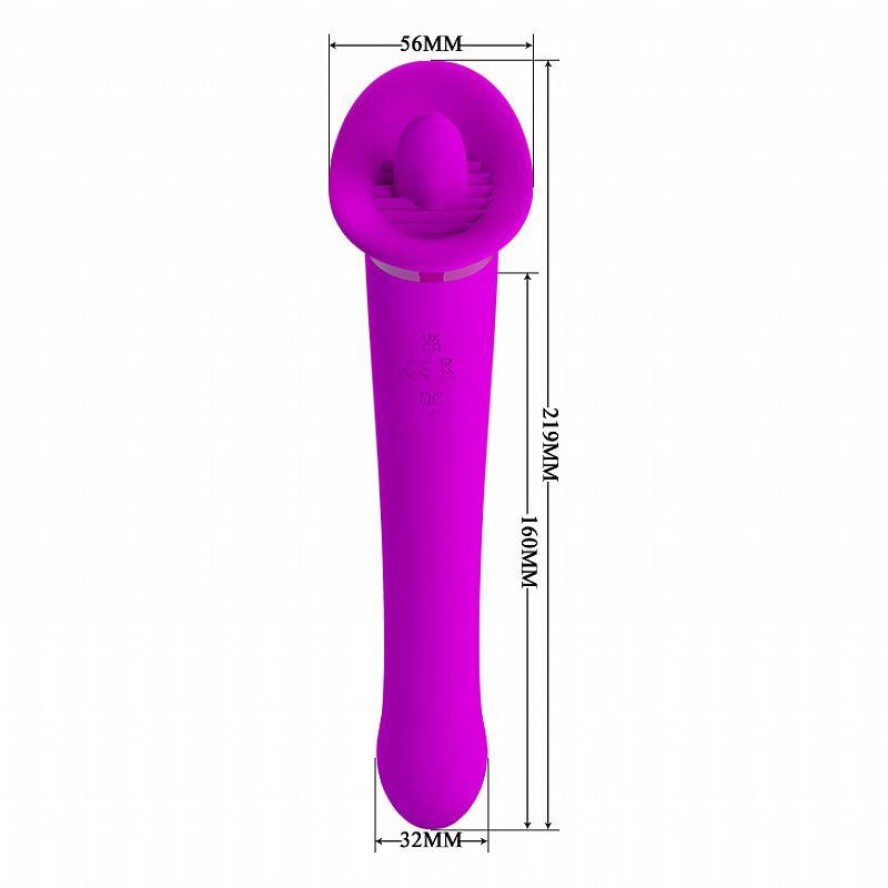 Vibrador de Ponto G e Clitóris - Faust - Pretty Love - MimoSexy