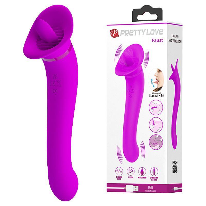 Vibrador de Ponto G e Clitóris - Faust - Pretty Love - MimoSexy