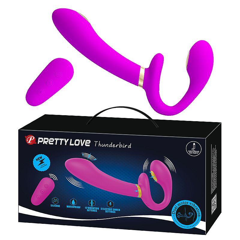 Vibrador de Ponto G e Clitóris com choque - Thunderbird - Pretty Love - 7095 - MimoSexy