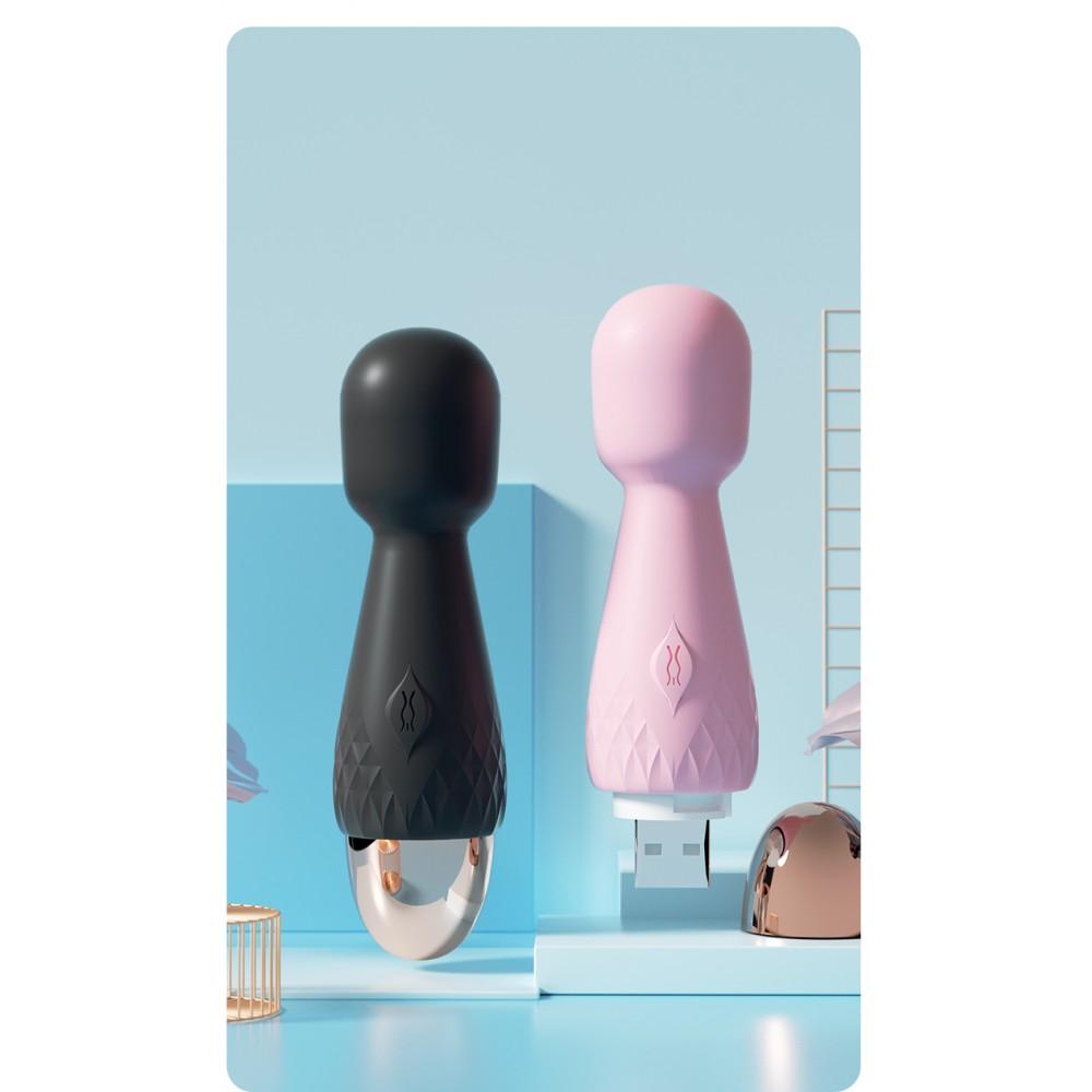 Mini Massageador corporal recarregável, em silicone ABS super macio, possui 10 modos de vibrações - AV024 - LILO - MimoSexy