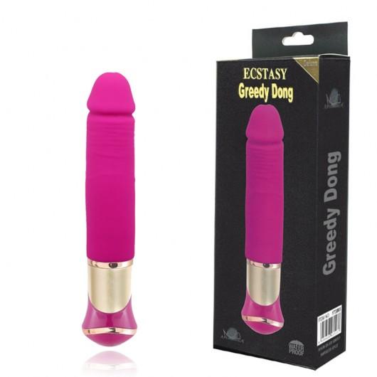 Vibrador Rotativo Formato Pênis Recarregável com 10 Modos de Vibração e rotação - ECSTASY GREEDY DONG APHRODISIA - VB061 - MimoSexy