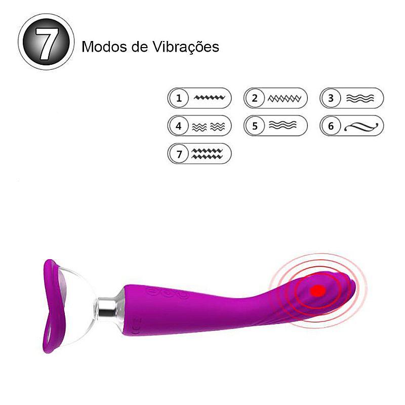 Vibrador de Ponto G e Clitóris com Sucção - Alan B - SI - 7396 - MimoSexy