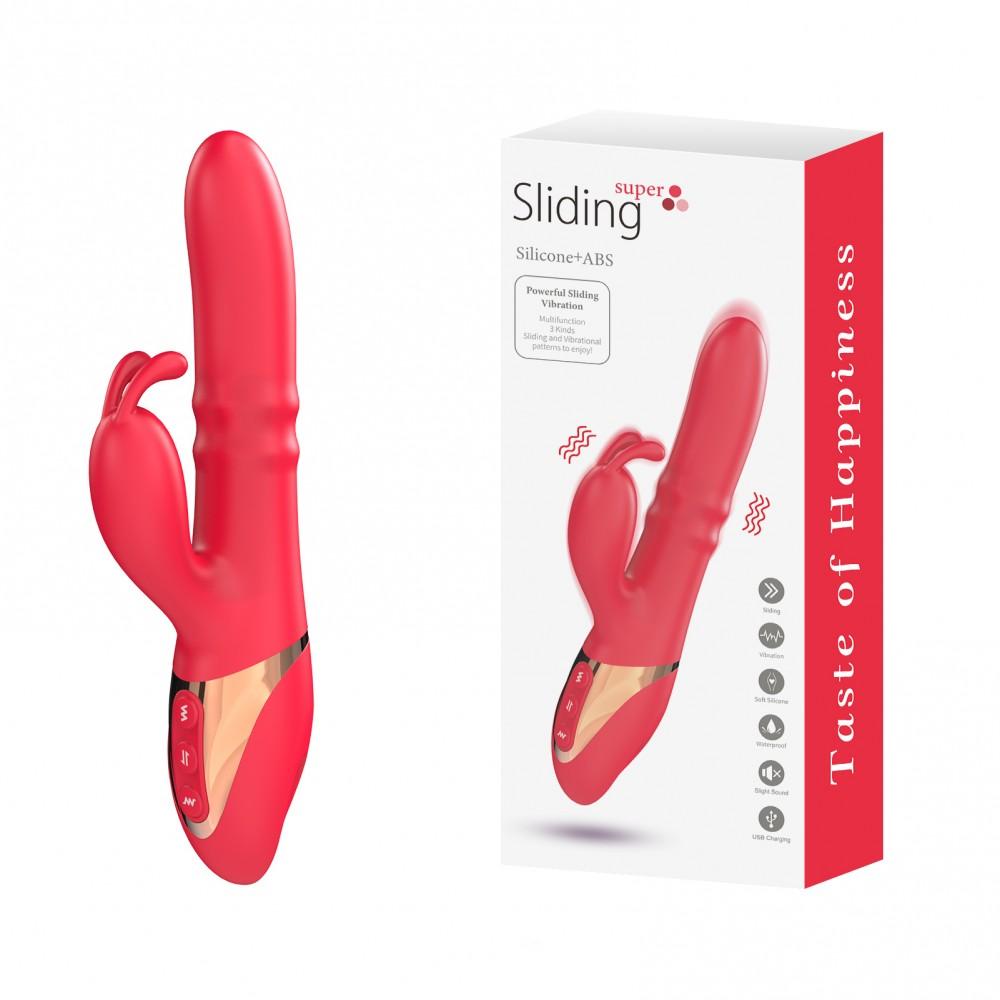 Vibrador com 3 modos de vibrações, 3 modos de movimentos vai e vem - PG122 - MimoSexy