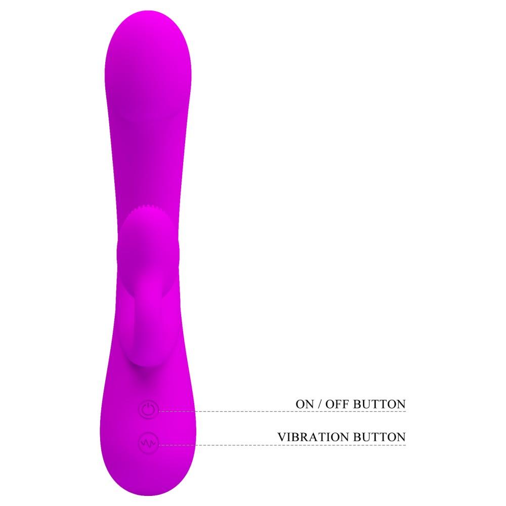 Vibrador de Ponto G e Clitóris com 10 modos de vibração - PG141 - MimoSexy