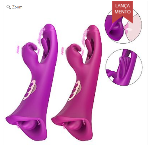 Vibrador de Ponto G e clitóris com Boca - Dedilhar / Slap - Tease Park - S-Hande