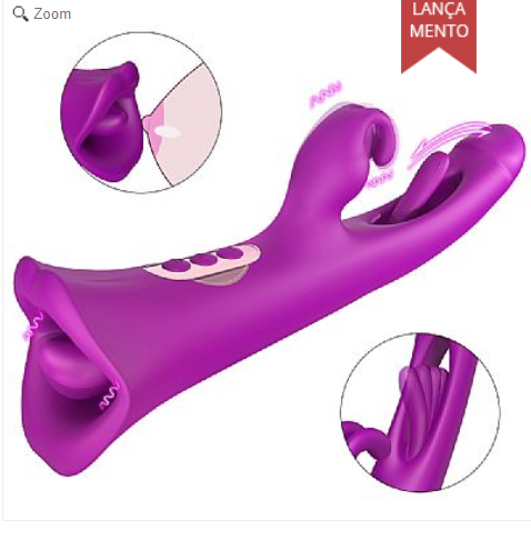 Vibrador de Ponto G e clitóris com Boca - Dedilhar / Slap - Tease Park - S-Hande