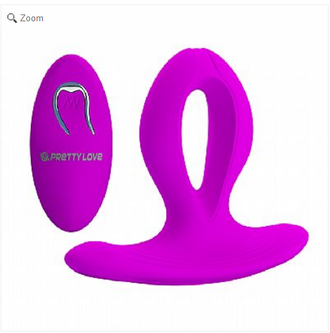 Plug Anal com vibro - Recarregável com controle Remoto - Magic Finger - Pretty love