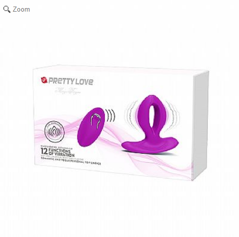 Plug Anal com vibro - Recarregável com controle Remoto - Magic Finger - Pretty love